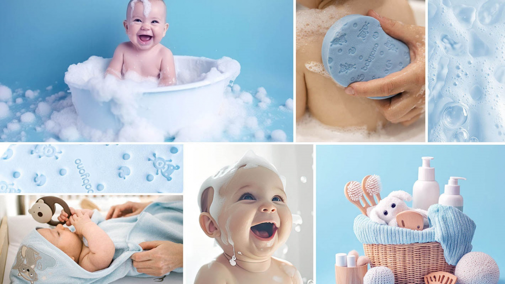 Burete pentru baie copii Babyono Albastru