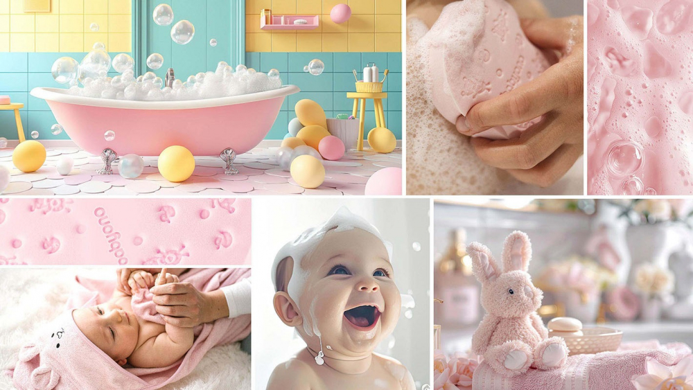 Burete pentru baie copii Babyono Roz