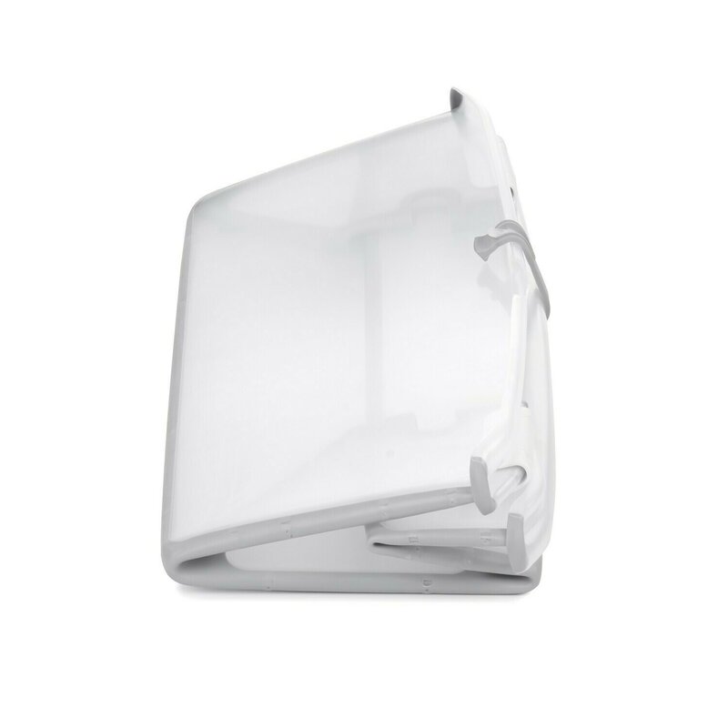 Cadita de baie Jane Oasis Botanic cu pliere ultra-compacta, doua manere, 68 x 42 x 26 cm