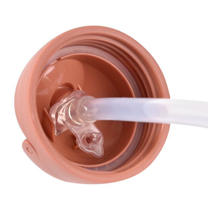 Cana cu pai din Tritan Beaba Terracotta 300 ml - 2 | YEO