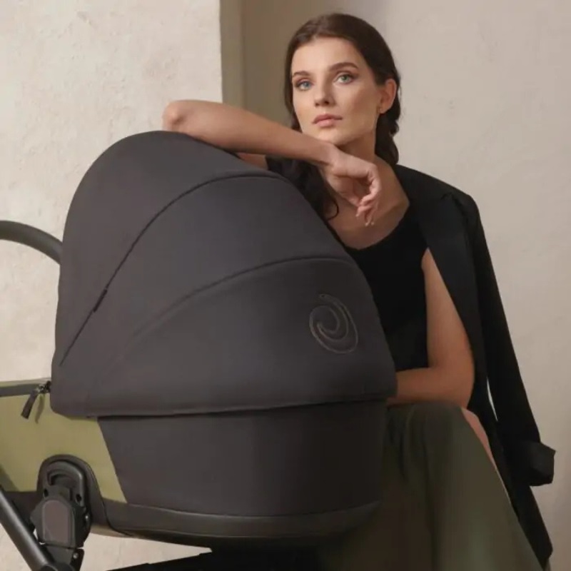Carucior 2 in 1 Tutis Mio 3+ Olive 025 din piele, sezut reversibil, amortizoare duble, maner reglabil, accesorii incluse - 5
