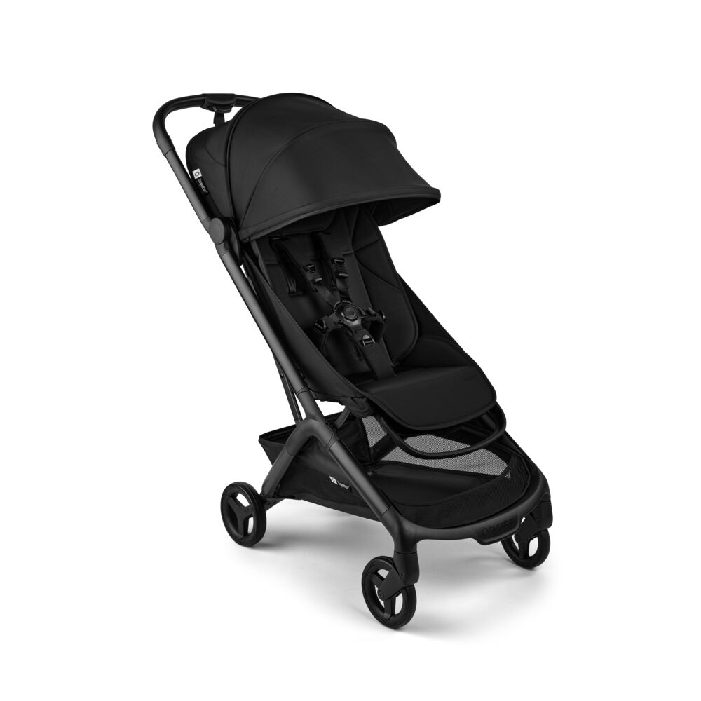 Carucior Bugaboo Butterfly 2 Heritage Black ultra-compact, spatar reglabil, suspensii