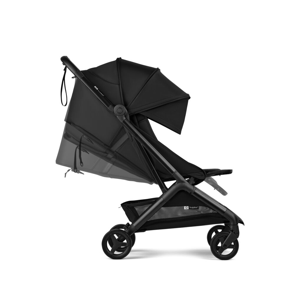 Carucior Bugaboo Butterfly 2 Heritage Black ultra-compact, spatar reglabil, suspensii - 3