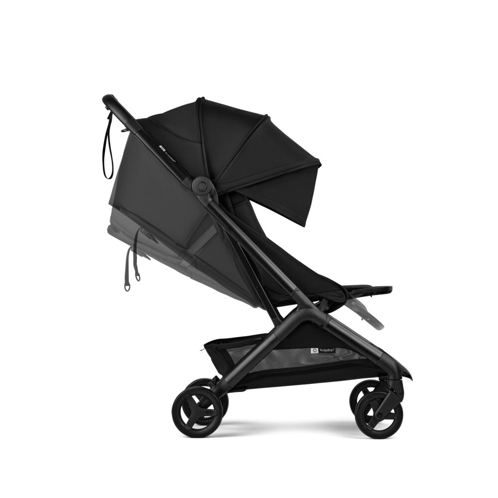 Carucior Bugaboo Butterfly 2 Heritage Black ultra-compact, spatar reglabil, suspensii - 4