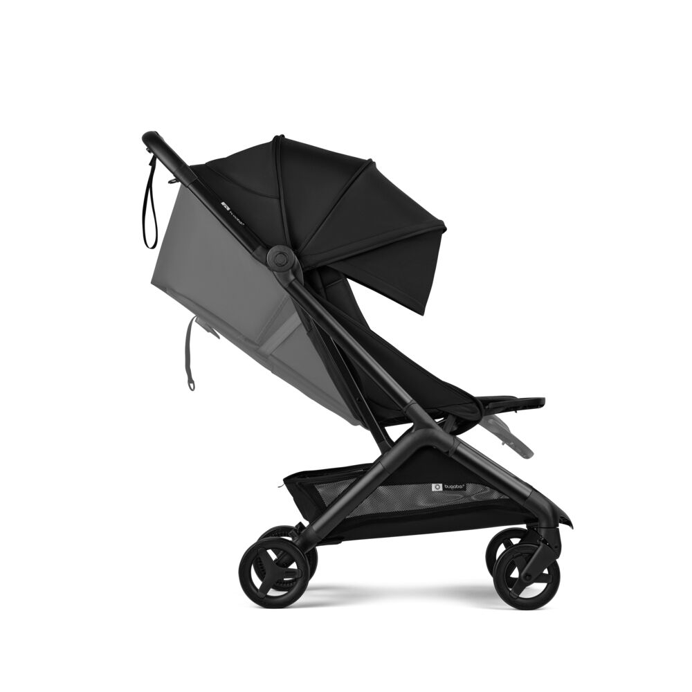 Carucior Bugaboo Butterfly 2 Heritage Black ultra-compact, spatar reglabil, suspensii - 5