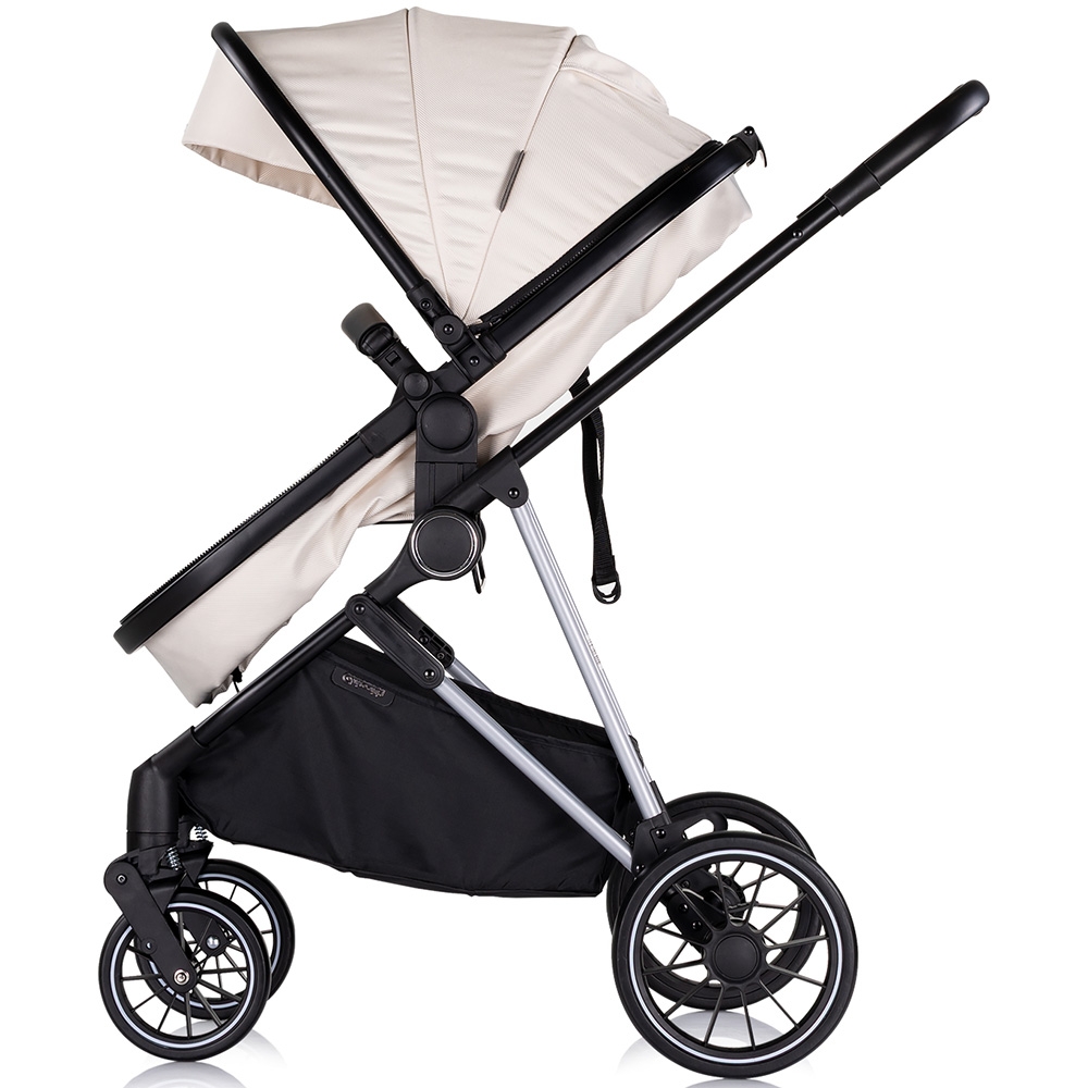 Carucior pentru copii Chipolino Aura 3 in 1 biscotta tranformabil, spatar reglabil, Suspensii, Maner reglabil, accesorii incluse - 12