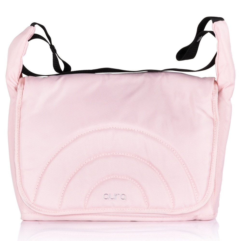 Carucior pentru copii Chipolino Aura 3 in 1 pink marshmallow tranformabil, spatar reglabil, Suspensii, Maner reglabil, accesorii incluse - 1