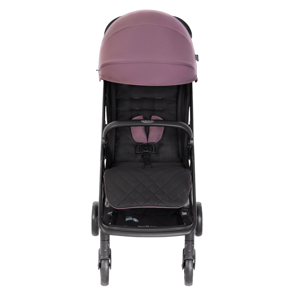 Carucior Graco Myavo Mulberry cu suspensii, spatar reglabil, pliere automata, suport picioare ajustabil