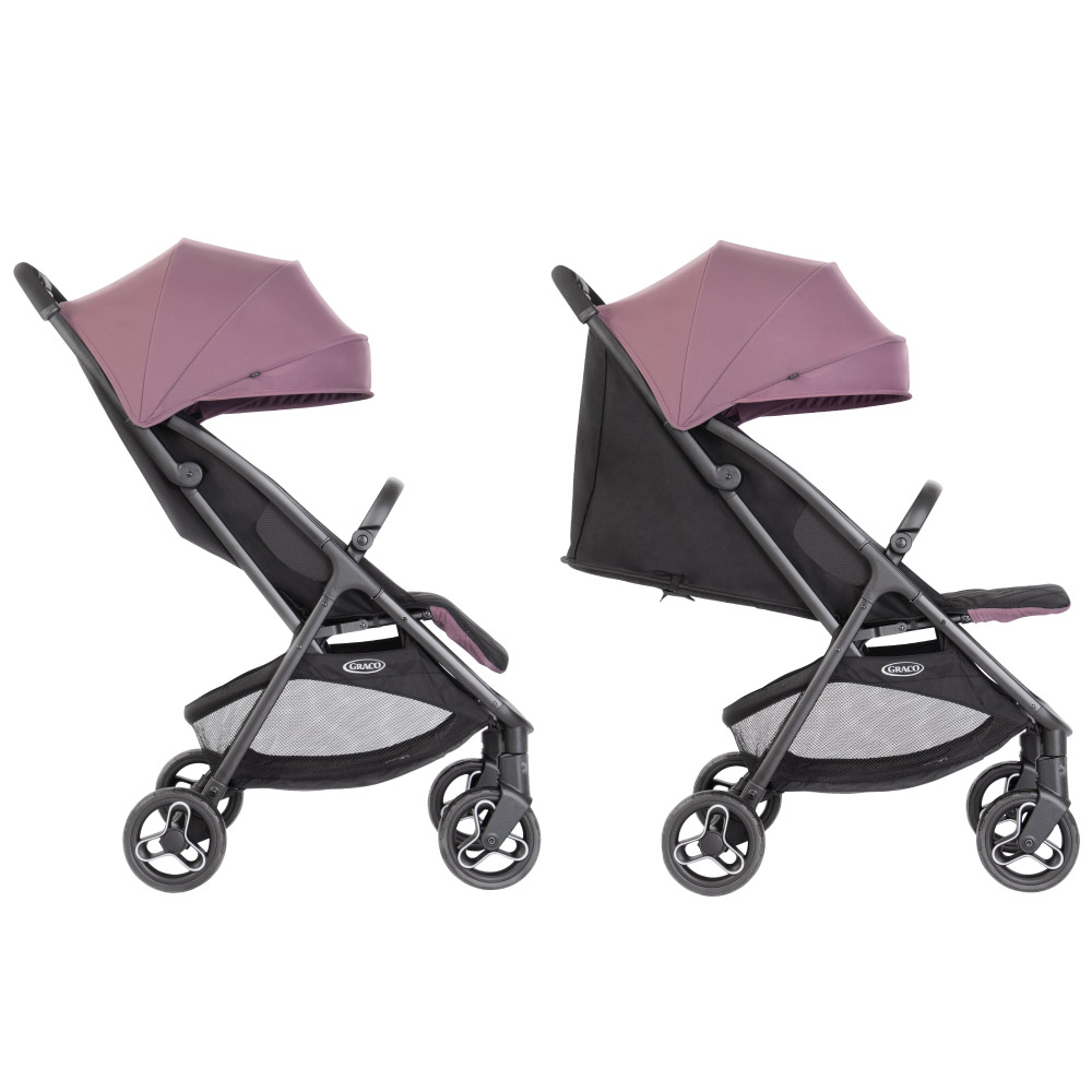 Carucior Graco Myavo Mulberry cu suspensii, spatar reglabil, pliere automata, suport picioare ajustabil - 1