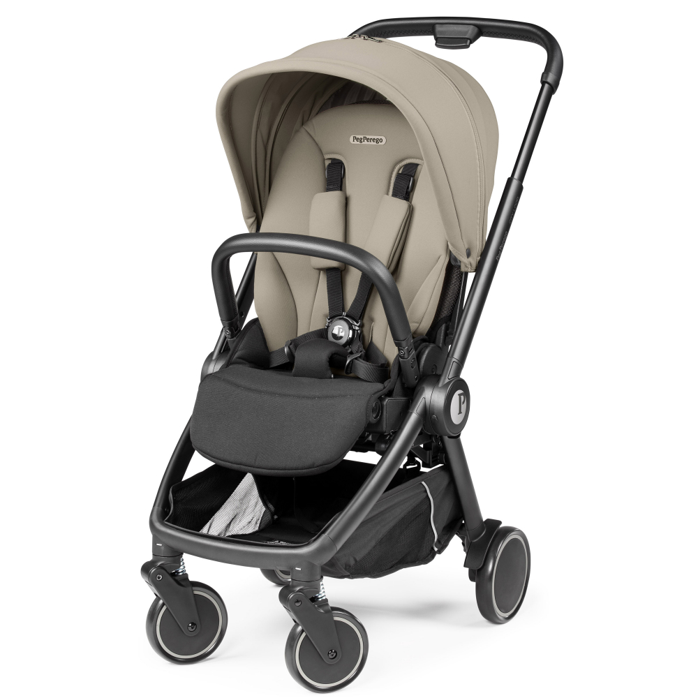 Carucior pentru copii Peg Perego City Loop Vanilla Blend, 0-22 kg, reversibil, spatar reglabil, suspensii