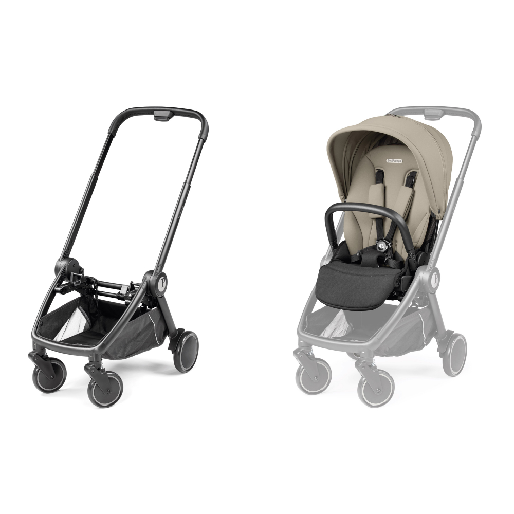 Carucior pentru copii Peg Perego City Loop Vanilla Blend, 0-22 kg, reversibil, spatar reglabil, suspensii - 3 | YEO