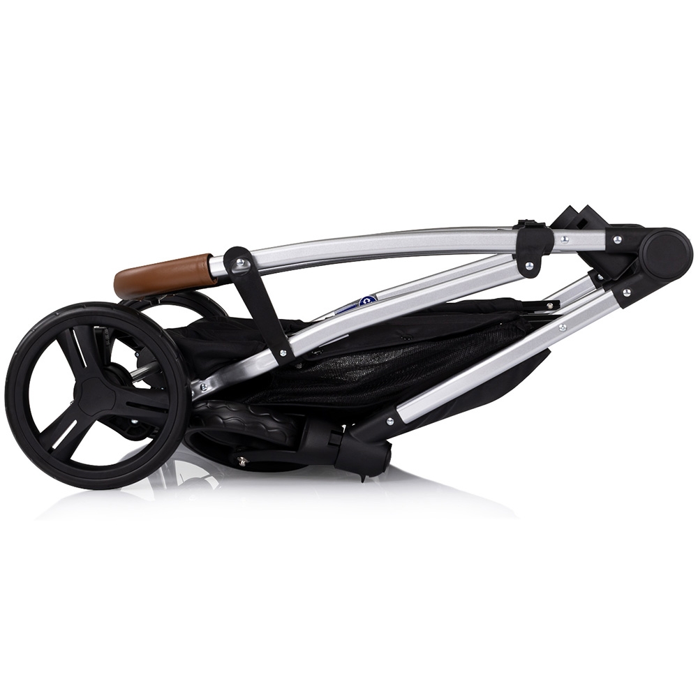 Carucior gemeni Chipolino Duo Smart 3 in 1 basil, Cadru aluminiu, pliere compacta, Suspensii si frana, Spartar reglabil, accesorii incluse - 2