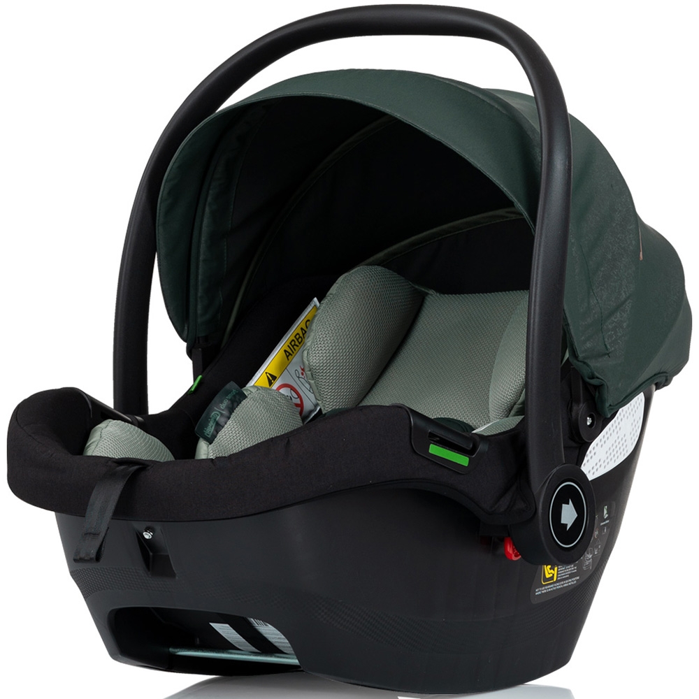Carucior gemeni Chipolino Duo Smart 3 in 1 basil, Cadru aluminiu, pliere compacta, Suspensii si frana, Spartar reglabil, accesorii incluse - 6