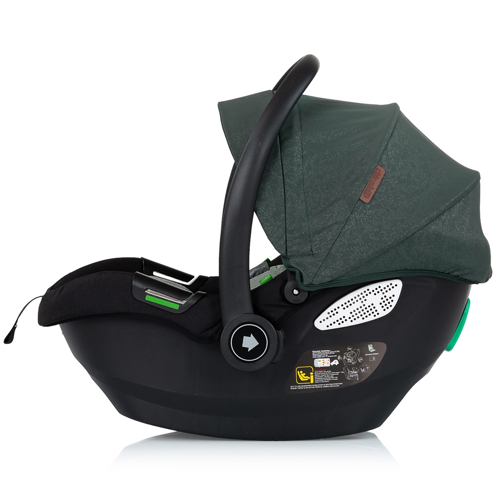 Carucior gemeni Chipolino Duo Smart 3 in 1 basil, Cadru aluminiu, pliere compacta, Suspensii si frana, Spartar reglabil, accesorii incluse - 7