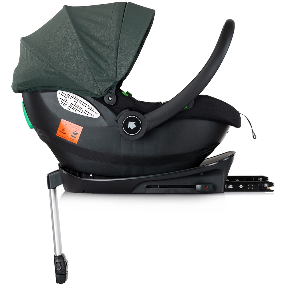 Carucior gemeni Chipolino Duo Smart 3 in 1 basil, Cadru aluminiu, pliere compacta, Suspensii si frana, Spartar reglabil, accesorii incluse - 10