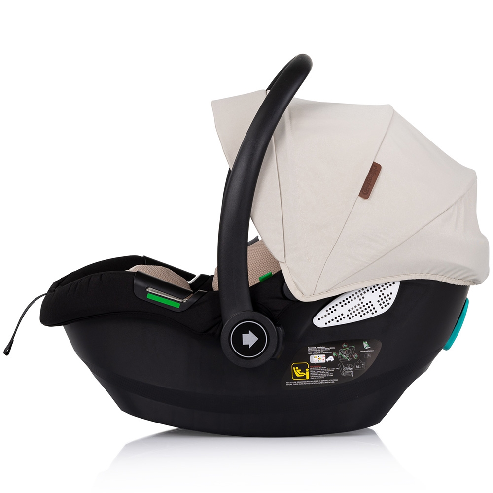 Carucior gemeni Chipolino Duo Smart 3 in 1 biscotta, Cadru aluminiu, pliere compacta, Suspensii si frana, Spartar reglabil, accesorii incluse - 7