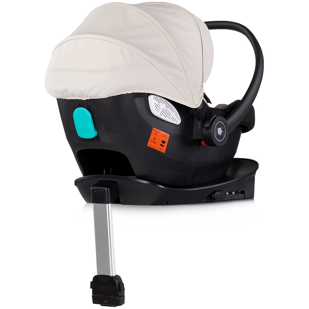 Carucior gemeni Chipolino Duo Smart 3 in 1 biscotta, Cadru aluminiu, pliere compacta, Suspensii si frana, Spartar reglabil, accesorii incluse - 9