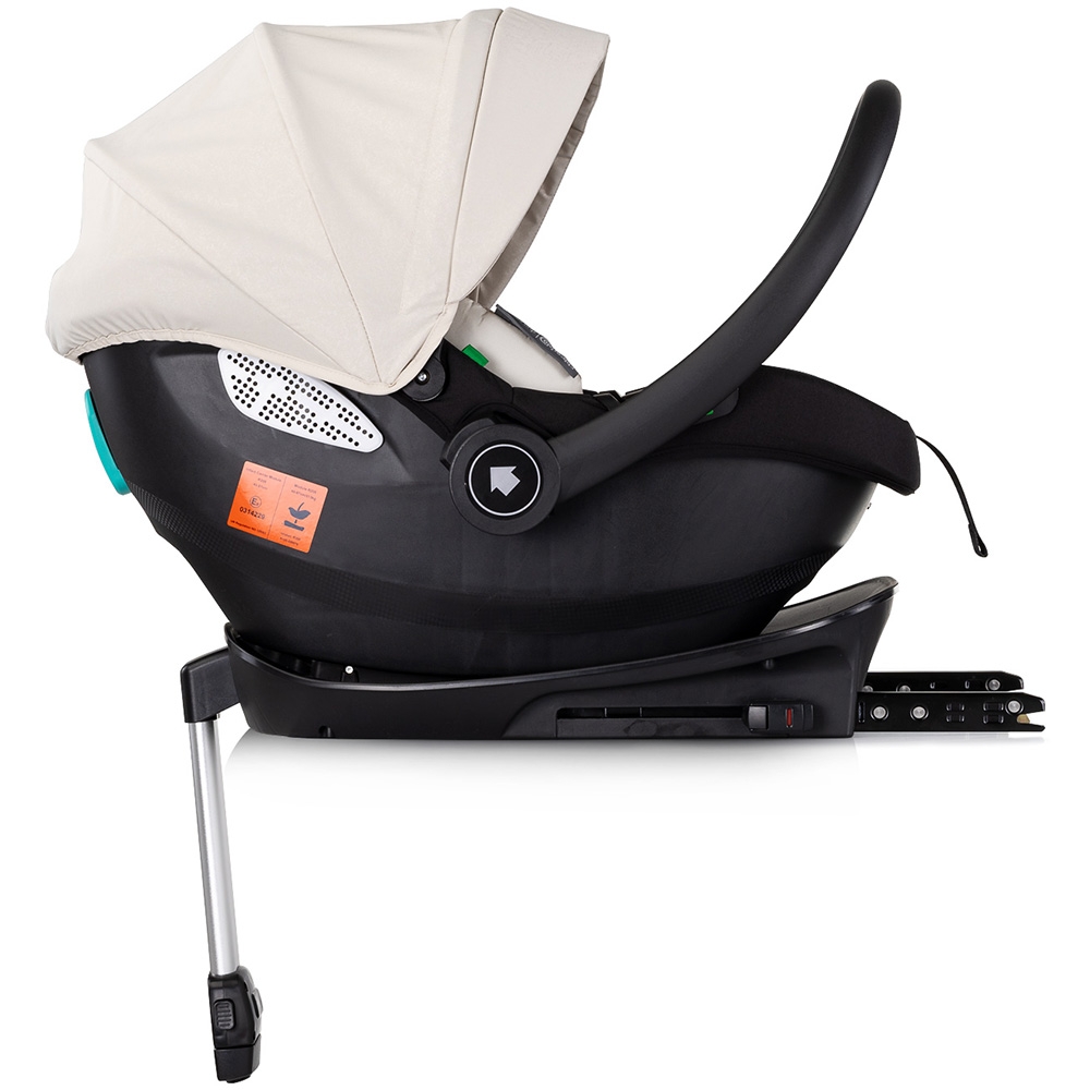 Carucior gemeni Chipolino Duo Smart 3 in 1 biscotta, Cadru aluminiu, pliere compacta, Suspensii si frana, Spartar reglabil, accesorii incluse - 10