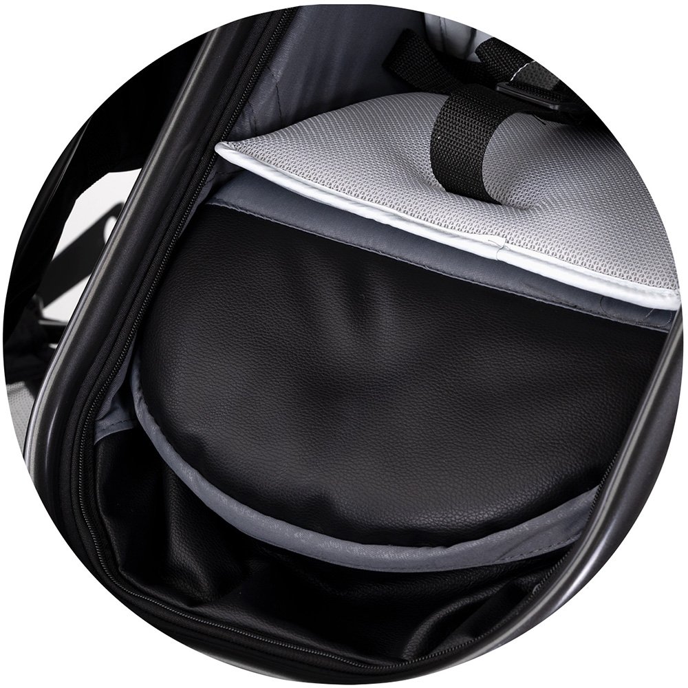 Carucior gemeni Chipolino Duo Smart 3 in 1 cloud, Cadru aluminiu, pliere compacta, Suspensii si frana, Spartar reglabil, accesorii incluse - 9