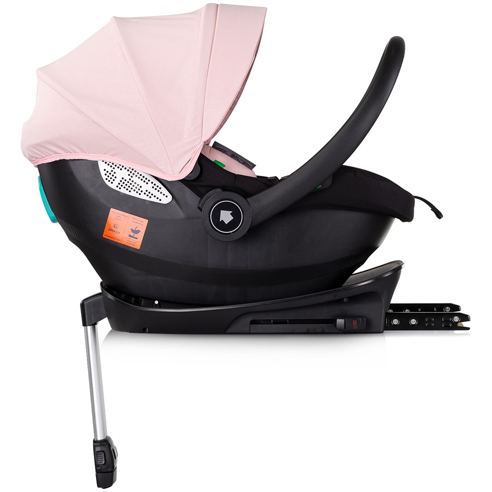Carucior gemeni Chipolino Duo Smart 3 in 1 pink marshmallow, Cadru aluminiu, pliere compacta, Suspensii si frana, Spartar reglabil, accesorii incluse - 9