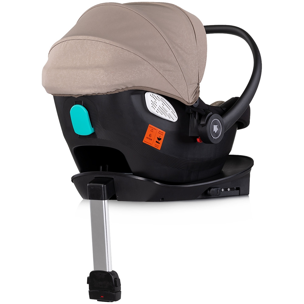 Carucior gemeni Chipolino Duo Smart 3 in 1 tiramisu, Cadru aluminiu, pliere compacta, Suspensii si frana, Spartar reglabil, accesorii incluse - 9