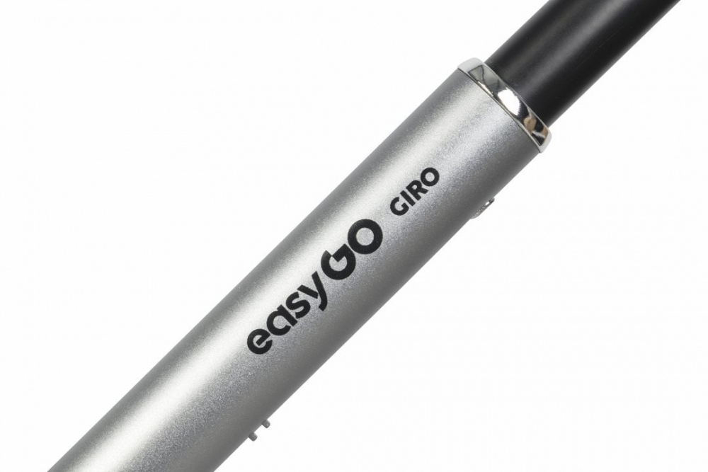 Carucior pentru copii 2 in 1 Easy Go Giro, pana la 22 kg, cu landou 80 cm, Maner telescopic, copertina XXL, pliere tip pendul, cadru ultra-usor din aluminiu, accesorii incluse, Ebony Black - 3