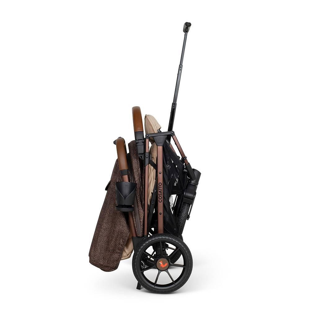 Carucior pentru copii Cosatto Woosh Trail Foxford Hall 0-25 kg, Sistem Troller, Material Ecologic, Suport pahar, Husa de ploaie - 5