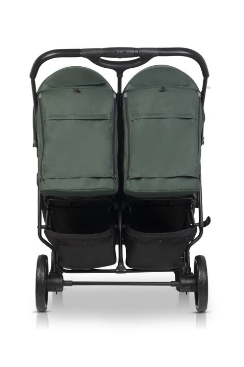 Carucior pentru gemeni 2 in 1, Euro Cart Doblo Jungle, cu Landouri, pliabil, cu suspensii, spatar reglabil, copertina reglabila si accesorii incluse, greutate maxim admisa 22 kg - 2