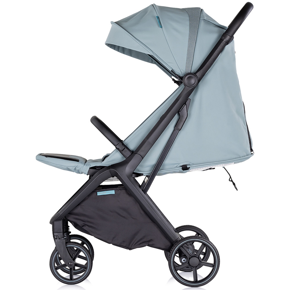 Carucior pentru copii Chipolino Diamond basil, Cadru aluminiu, Spatar reglabil, suport picioare reglabil, Suspensii, greutate suportata 22 kg - 1