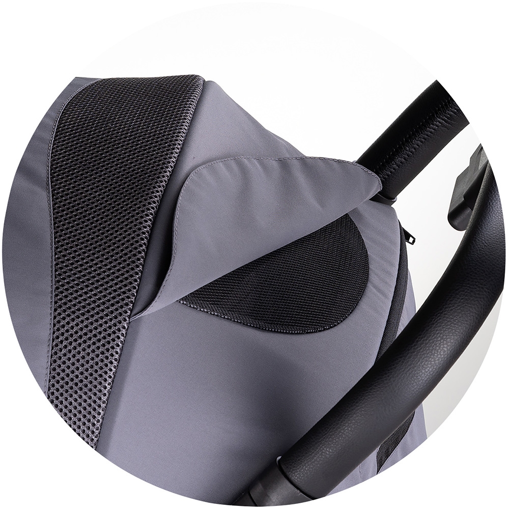 Carucior pentru copii Chipolino Diamond cloud grey, Cadru aluminiu, Spatar reglabil, suport picioare reglabil, Suspensii, greutate suportata 22 kg - 6