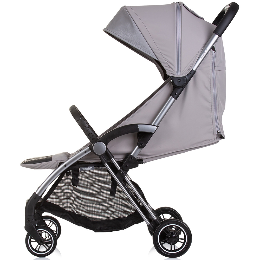 Carucior pentru copii Chipolino Illusion cloud, Pliere automata, Spatar reglabil, bara de protectie detasabila, Suport picioare reglabil, greutate suportata 22 kg - 2