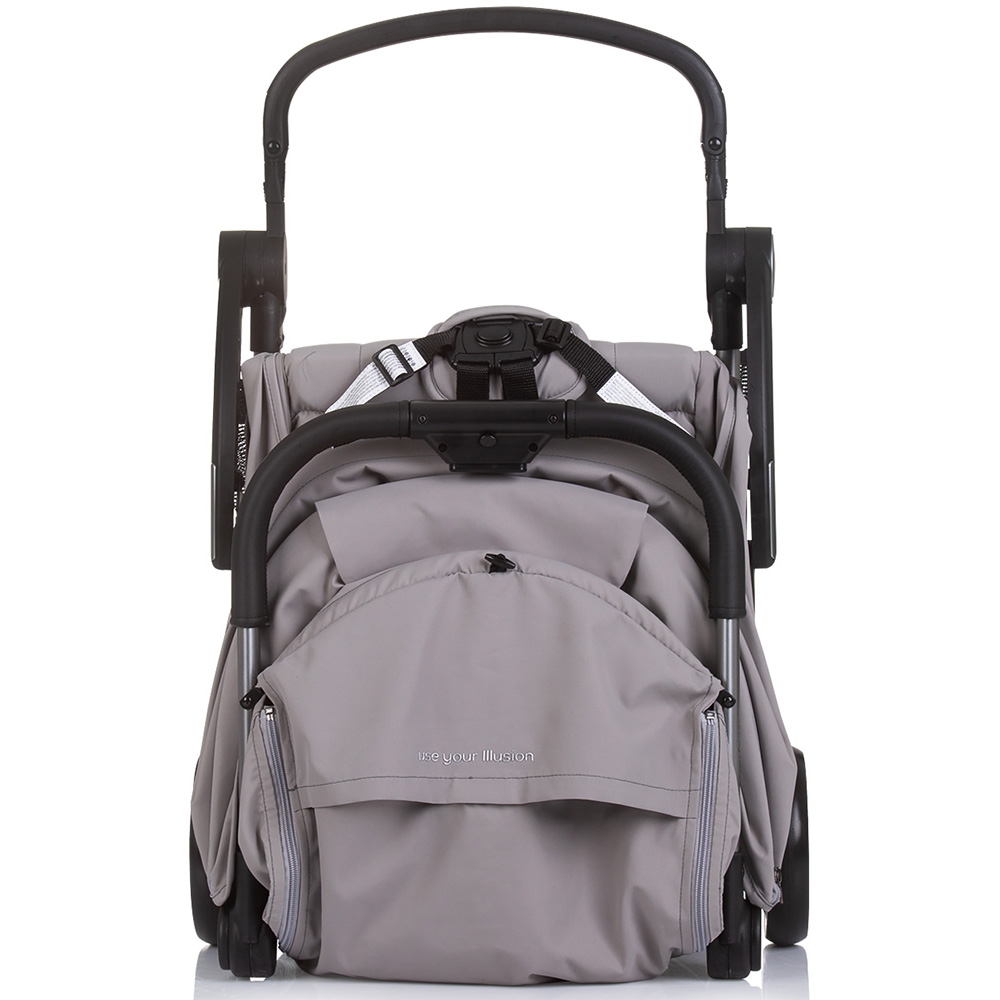 Carucior pentru copii Chipolino Illusion cloud, Pliere automata, Spatar reglabil, bara de protectie detasabila, Suport picioare reglabil, greutate suportata 22 kg - 3