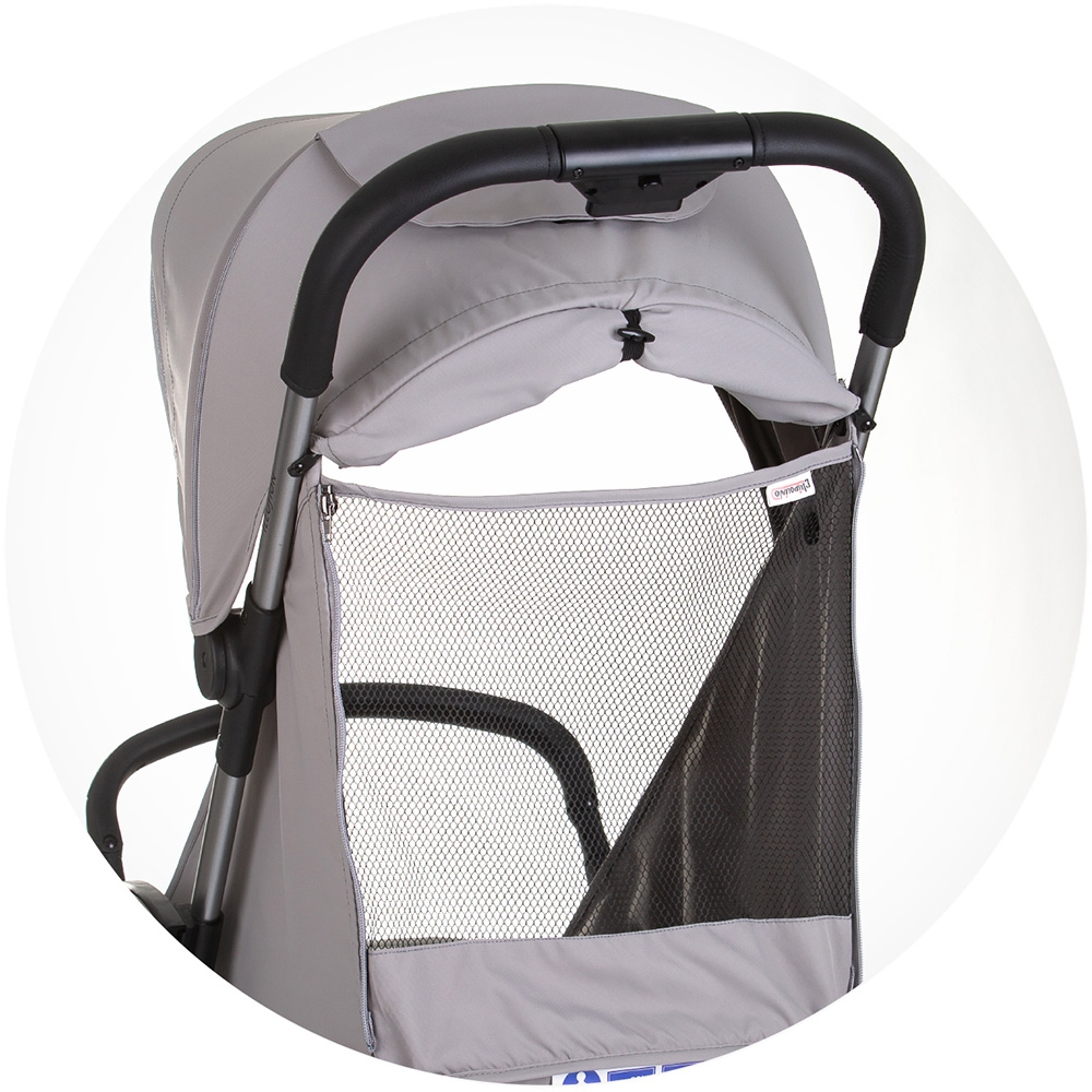 Carucior pentru copii Chipolino Illusion cloud, Pliere automata, Spatar reglabil, bara de protectie detasabila, Suport picioare reglabil, greutate suportata 22 kg - 6