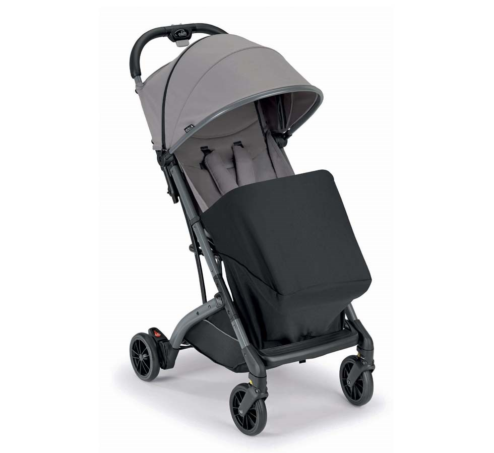 Carucior sport Compass 2.0 Grey CAM, 0-4 ani, spatar reglabil, suspensii, sistem tip troller, suport picioare ajustabil + accesorii - 1