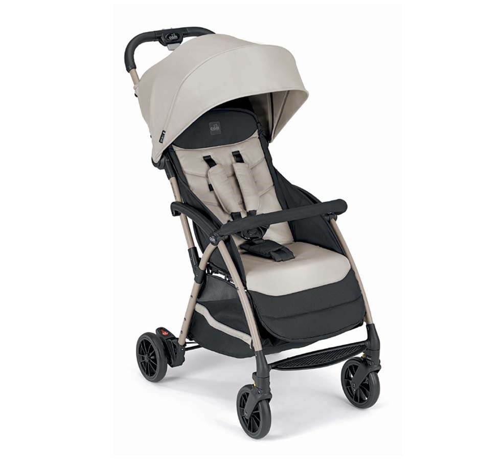 Carucior sport Giramondo Beige CAM, 0-4 ani, UV 50+, spatar reglabil, suspensii, suport picioare ajustabil - 5