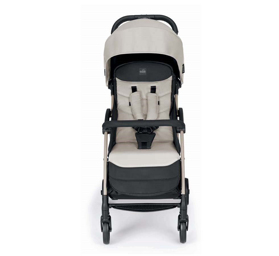 Carucior sport Giramondo Beige CAM, 0-4 ani, UV 50+, spatar reglabil, suspensii, suport picioare ajustabil