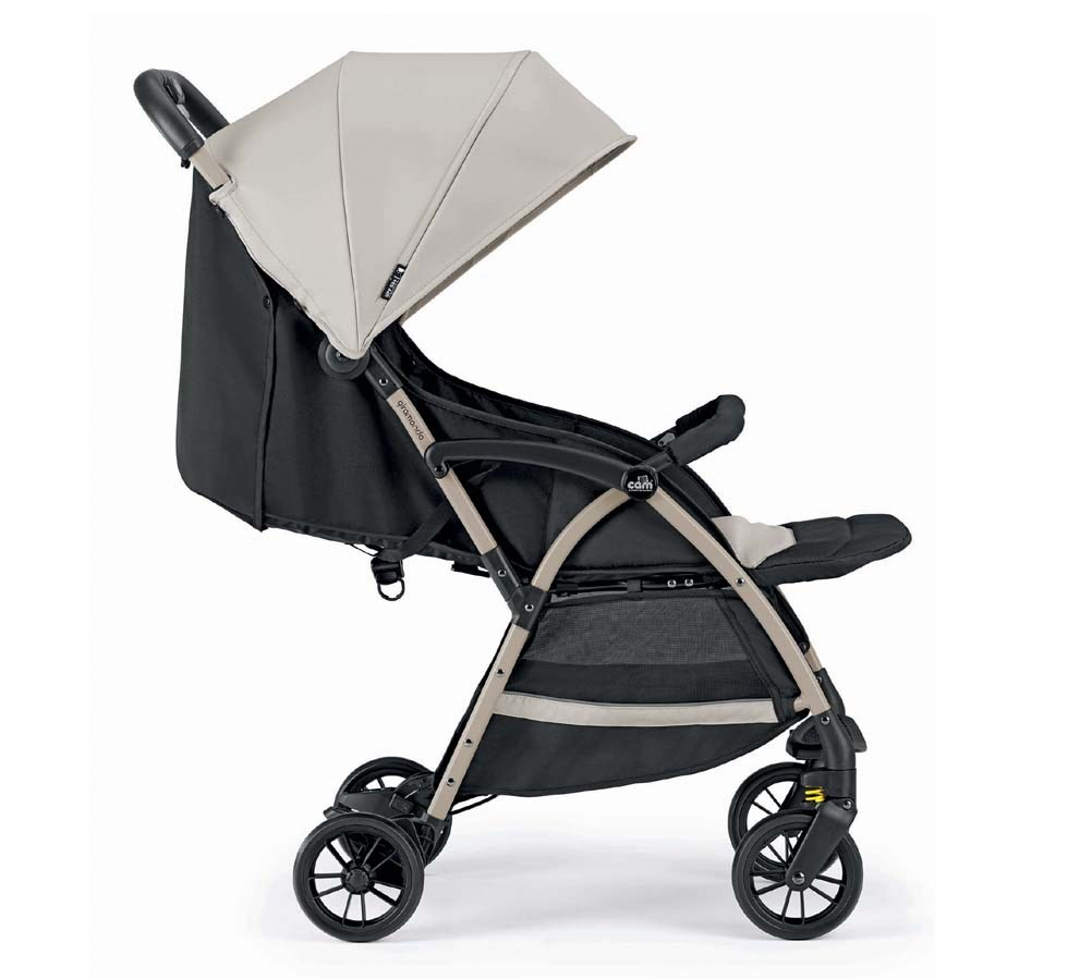 Carucior sport Giramondo Grigio Piombo CAM, 0-4 ani, UV 50+, spatar reglabil, suspensii, suport picioare ajustabil - 4