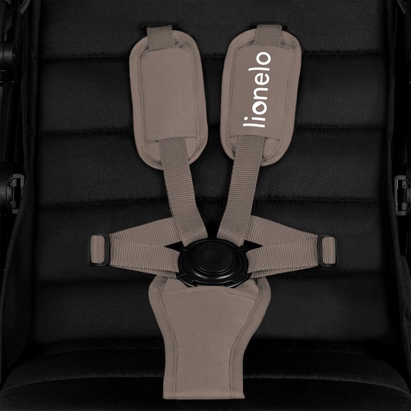 Carucior sport Lionelo Mira Bej, maner reglabil in 5 pozitii, spatar si suport de picioare reglabile, plasa de tantari si suport biberon incluse, Conform cu EN1888-1, EN1888-2, Testare SGS - 3