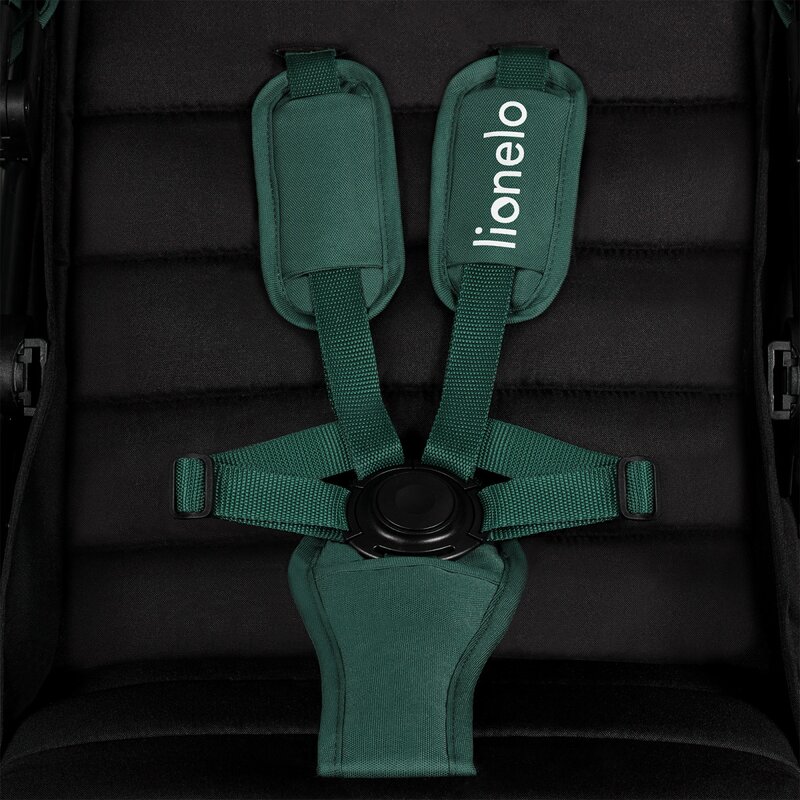 Carucior sport Lionelo Mira Verde, maner reglabil in 5 pozitii, spatar si suport de picioare reglabile, plasa de tantari si suport biberon incluse, Conform cu EN1888-1, EN1888-2, Testare SGS - 3