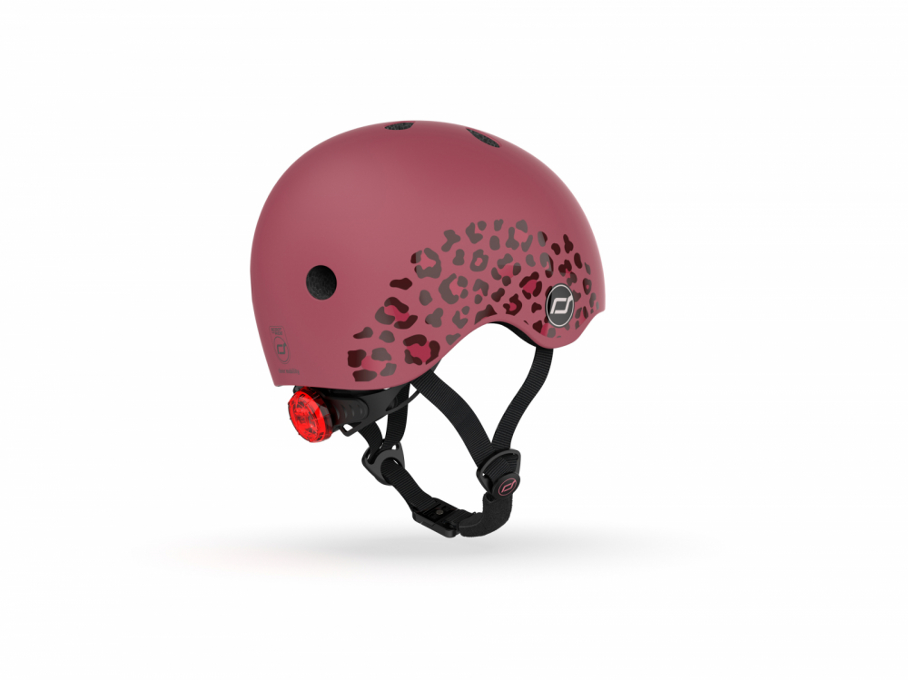 Casca de protectie pentru copii, sistem de reglare magnetic cu led, XXS-S, 45-51 cm, 1 an+, Wildcat, Scoot Ride