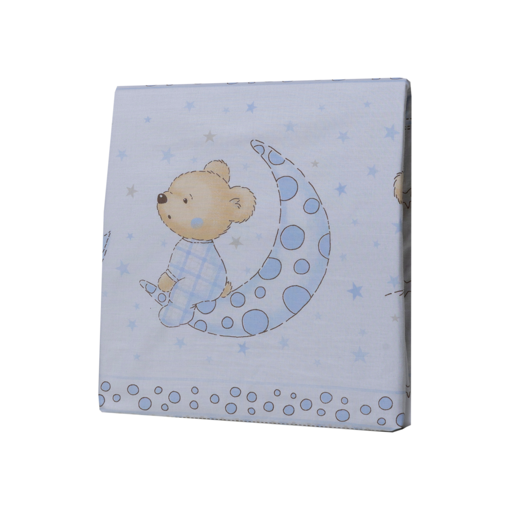 Cearceaf din bumbac pentru saltea 120x60 cm Bear Dreams Alb Beberoyal