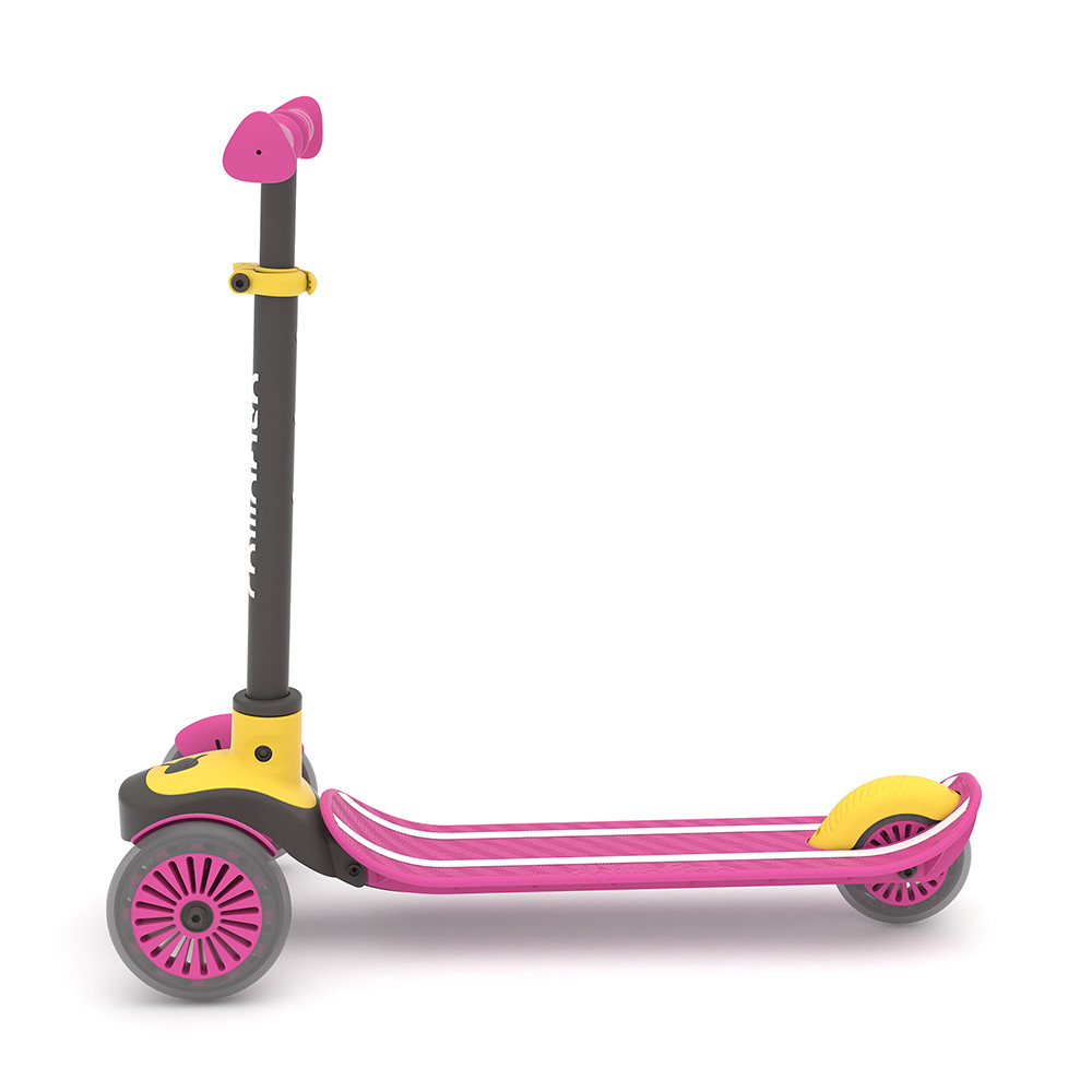 Trotineta pentru copii Chillafish Scotti Pink cu ghidon reglabil, roti ABEC-5, greutate admisa 50 kg - 1