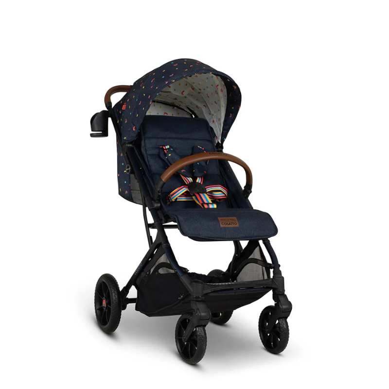 Carucior pentru copii Cosatto Woosh Trail Doodle Days 0-25 kg, Sistem Troller, Material Ecologic, Suport pahar, Husa de ploaie - 7