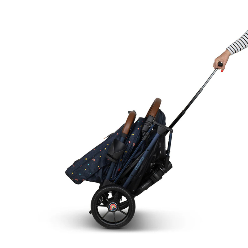 Carucior pentru copii Cosatto Woosh Trail Doodle Days 0-25 kg, Sistem Troller, Material Ecologic, Suport pahar, Husa de ploaie - 3