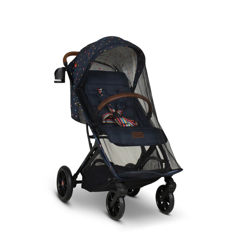 Carucior pentru copii Cosatto Woosh Trail Doodle Days 0-25 kg, Sistem Troller, Material Ecologic, Suport pahar, Husa de ploaie - 4
