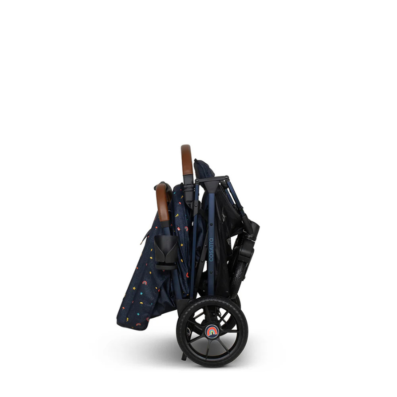 Carucior pentru copii Cosatto Woosh Trail Doodle Days 0-25 kg, Sistem Troller, Material Ecologic, Suport pahar, Husa de ploaie - 5