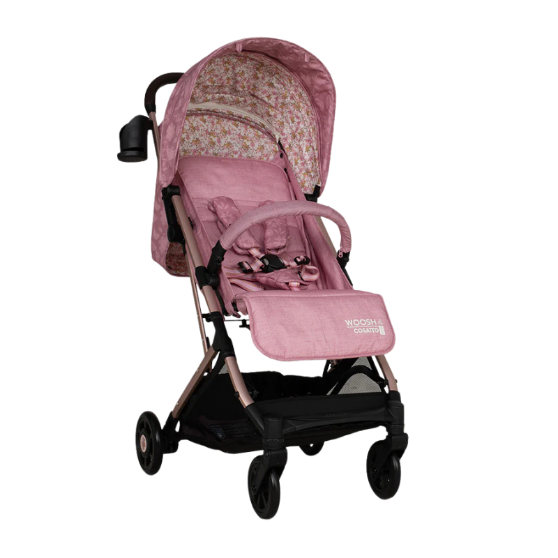 Carucior pentru copii Cosatto Woosh 4 Camille 0-25 kg, Sistem Troller, Material Ecologic, Suport pahar, Husa de ploaie - 7