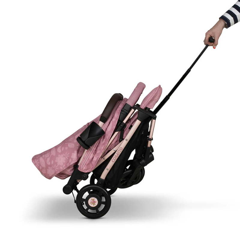 Carucior pentru copii Cosatto Woosh 4 Camille 0-25 kg, Sistem Troller, Material Ecologic, Suport pahar, Husa de ploaie - 3