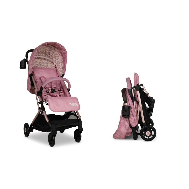 Carucior pentru copii Cosatto Woosh 4 Camille 0-25 kg, Sistem Troller, Material Ecologic, Suport pahar, Husa de ploaie - 5