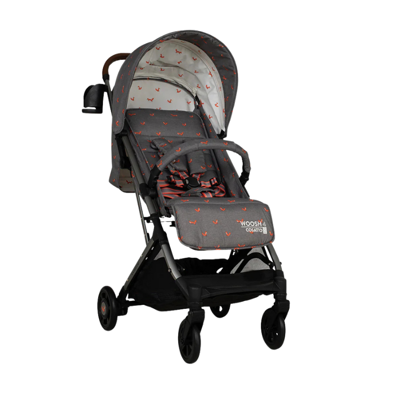 Carucior pentru copii Cosatto Woosh 4 Foxling 0-25 kg, Sistem Troller, Material Ecologic, Suport pahar, Husa de ploaie